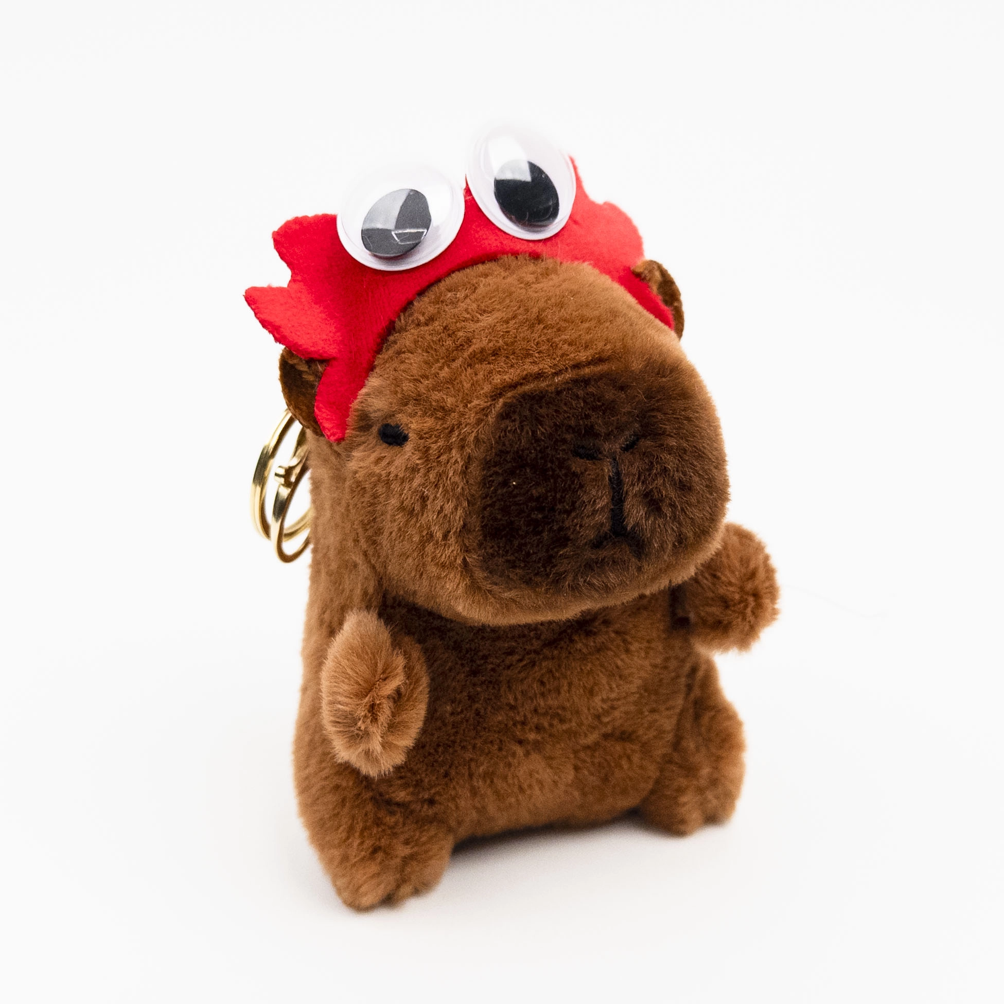 Breloc Moale Capybara cu Cerc