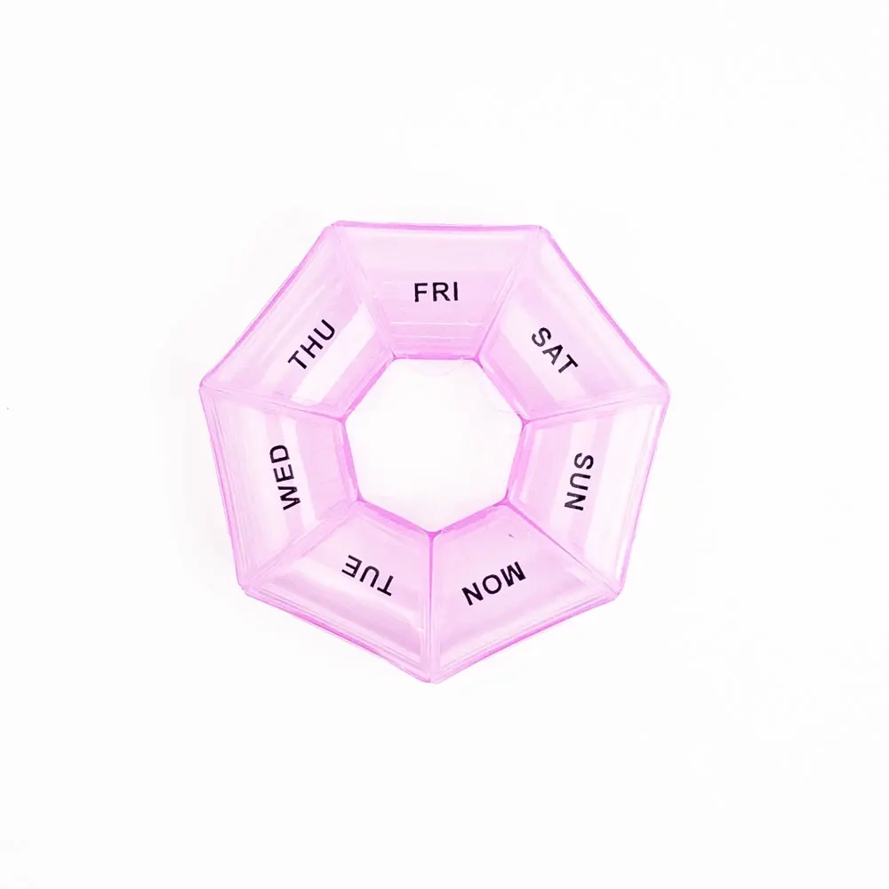 Recipient pentru medicamente Pill Box rotund