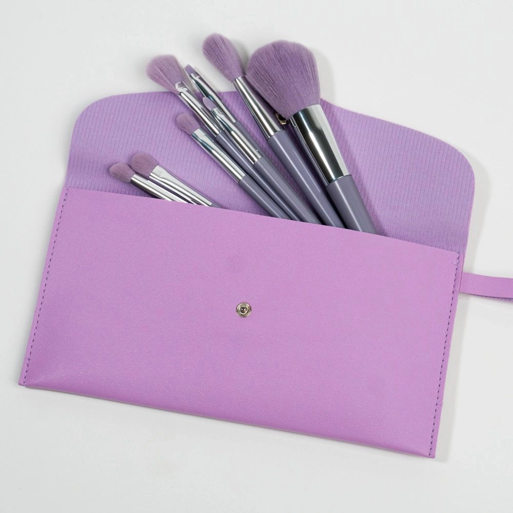 Pensule machiaj Kiss Face (set 9 bucăți) + portfard