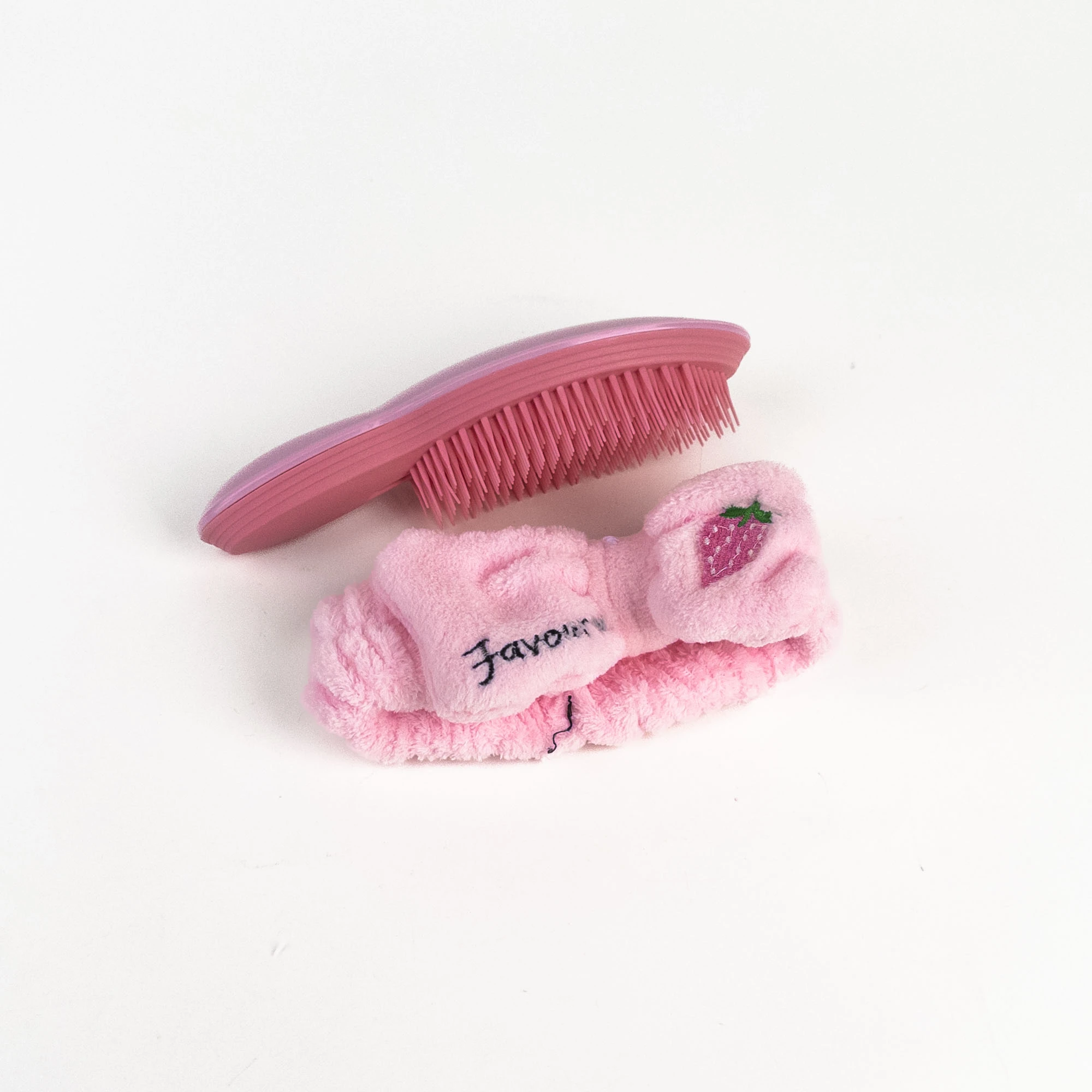 Sweet Beauty Hair Brush & Face Wash Headband Set