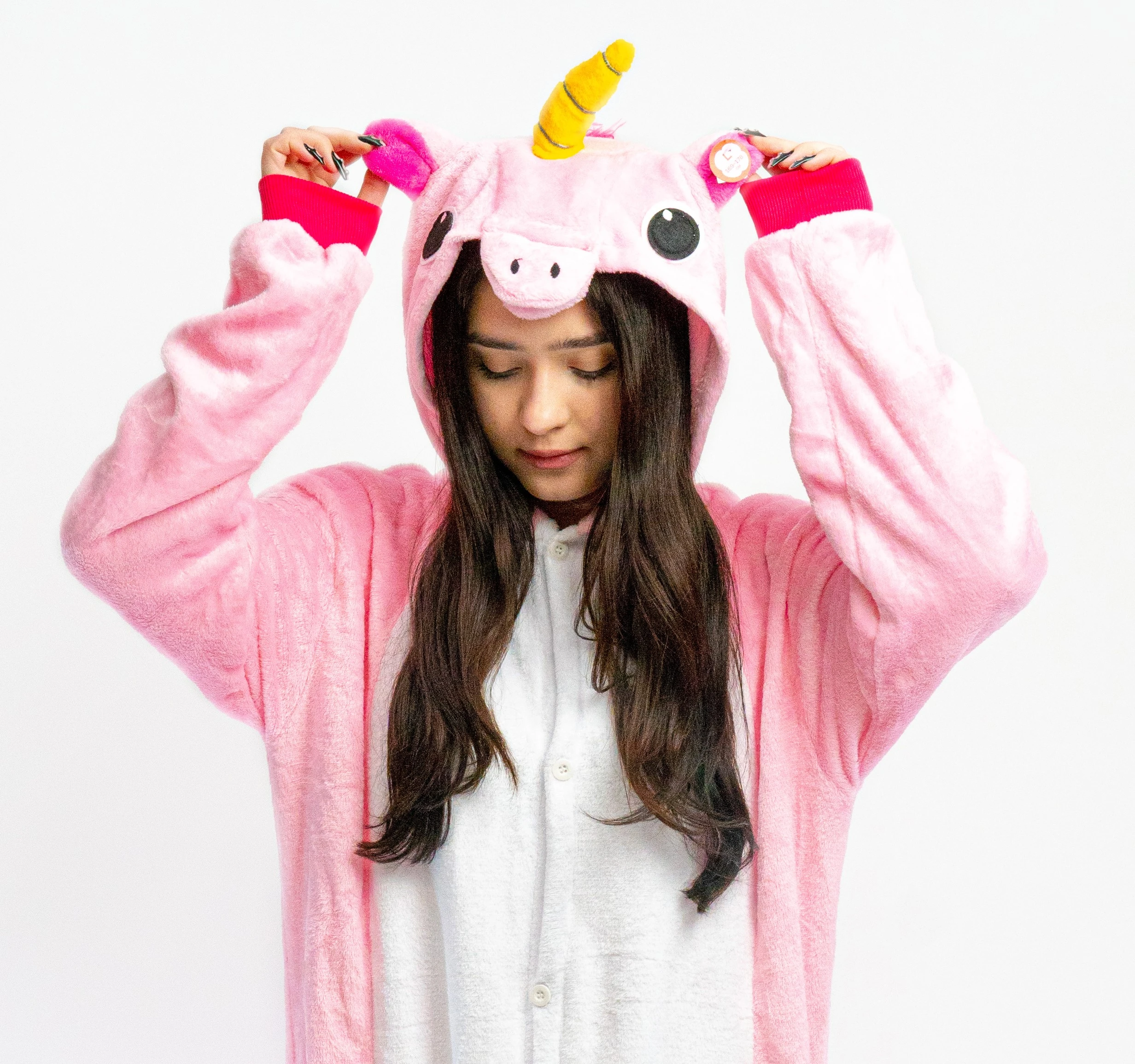 Pijama kigurumi Unicorn roz L (169-178 cm)