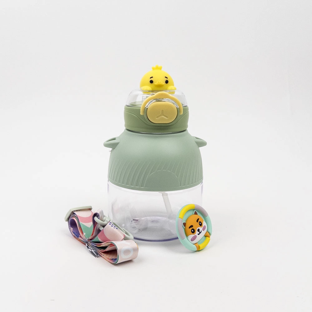 Sticlă cu pai Animals 550 ml