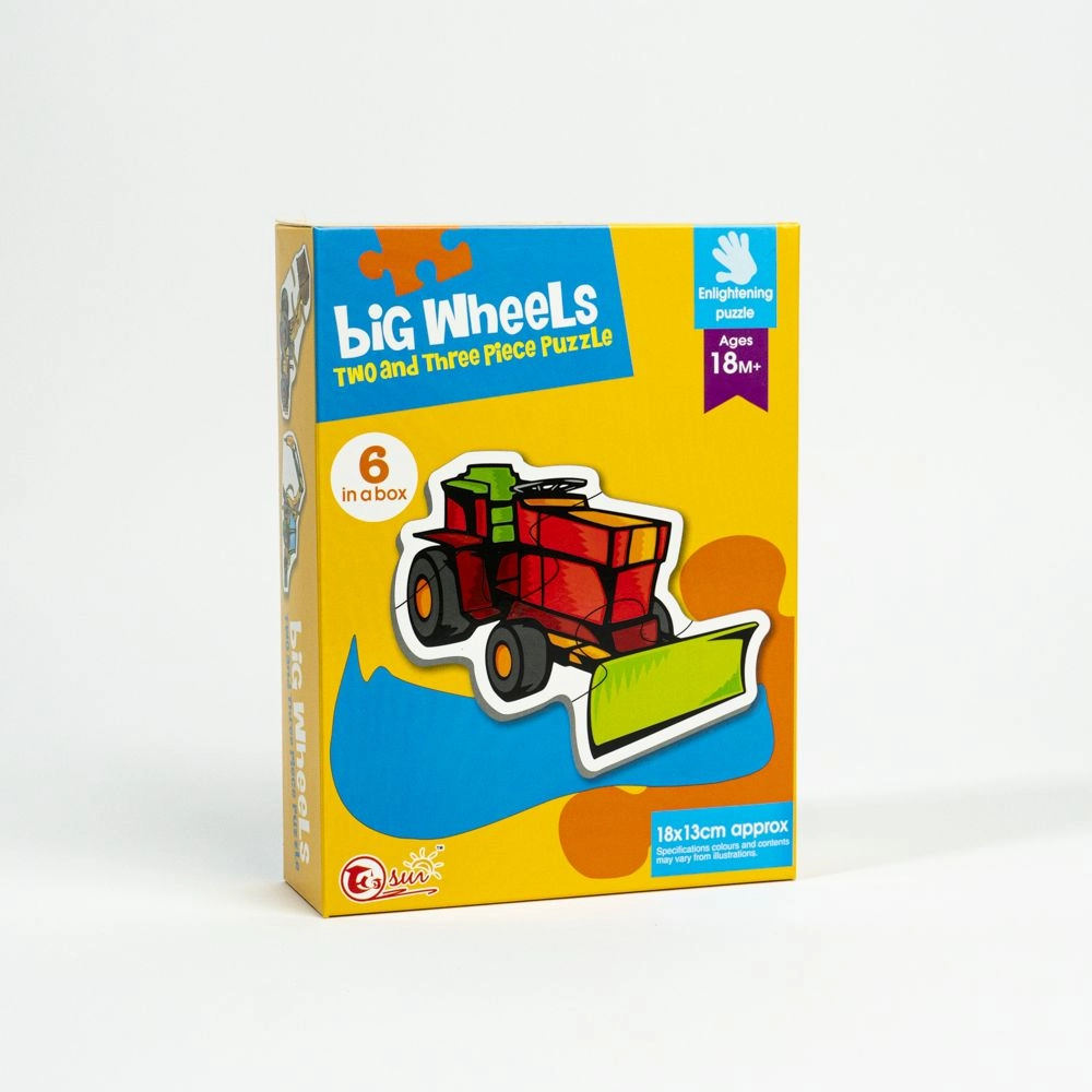 Puzzle Big Wheels 18*13 cm 6 bucăți (18 luni+) 88067