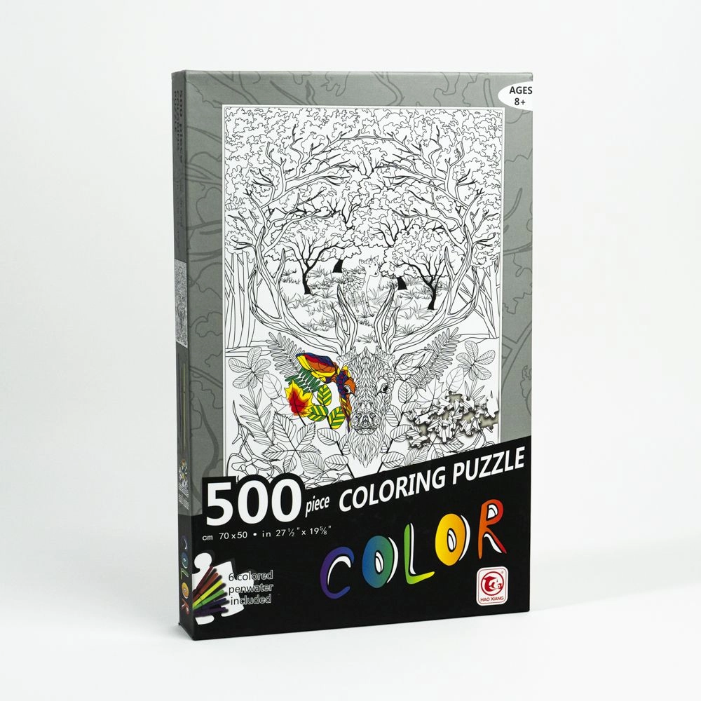 Puzzle de colorat 500 bucăți 70*50 cm Cerb 88107
