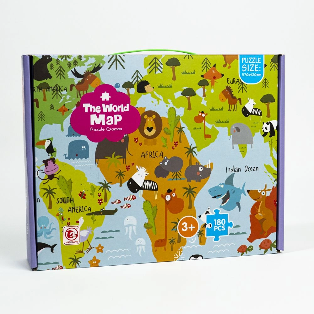 Puzzle Harta Lumii 180 bucăți 57*42 cm 88288