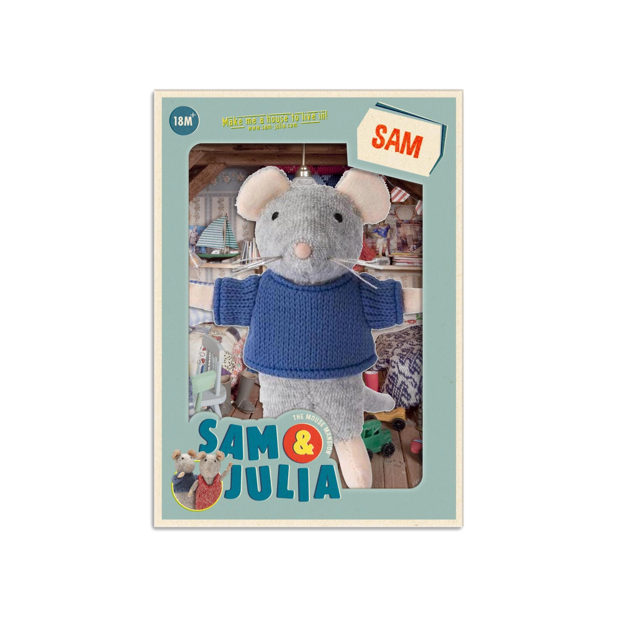 Mini mouse toy SAM 12 cm