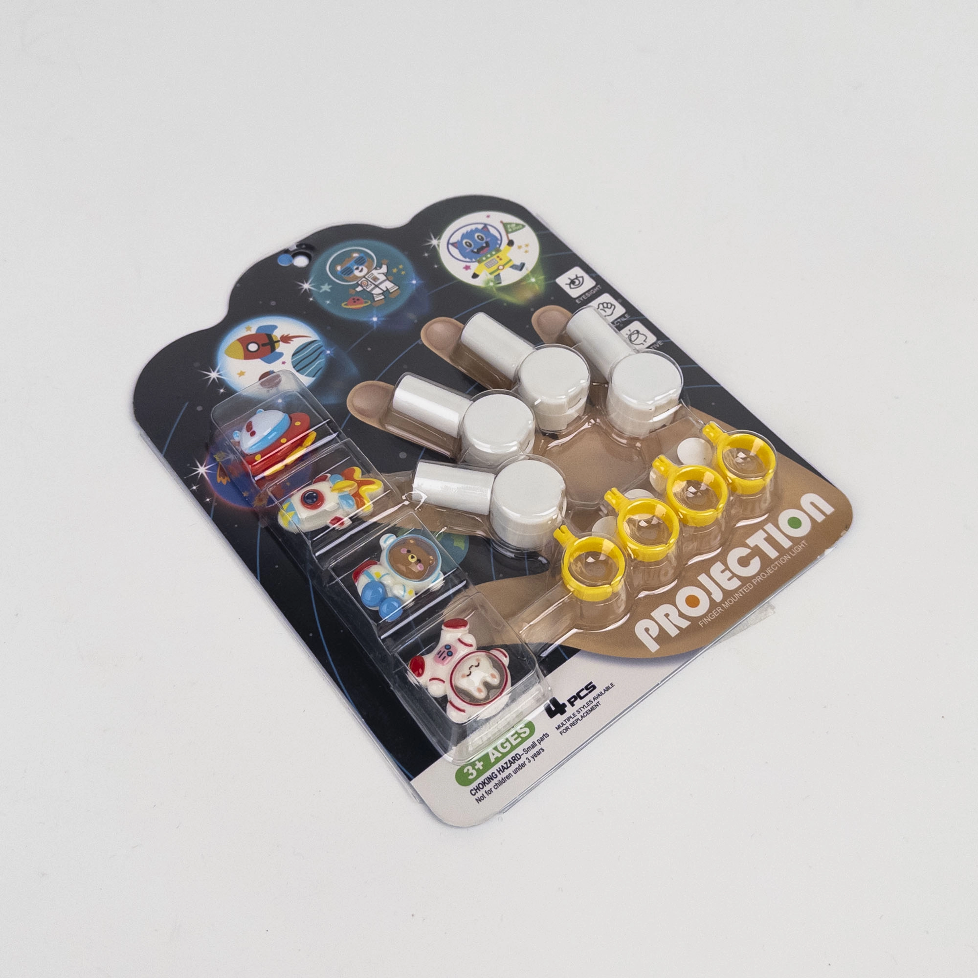 Proiector pentru Degete Spațiu/Cosmos (Set 4 bucăți)