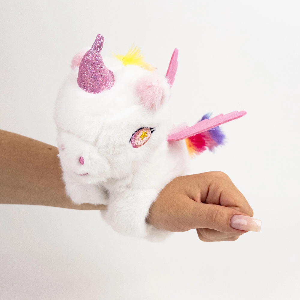 Jucărie moale Unicorn tip brățară de mână