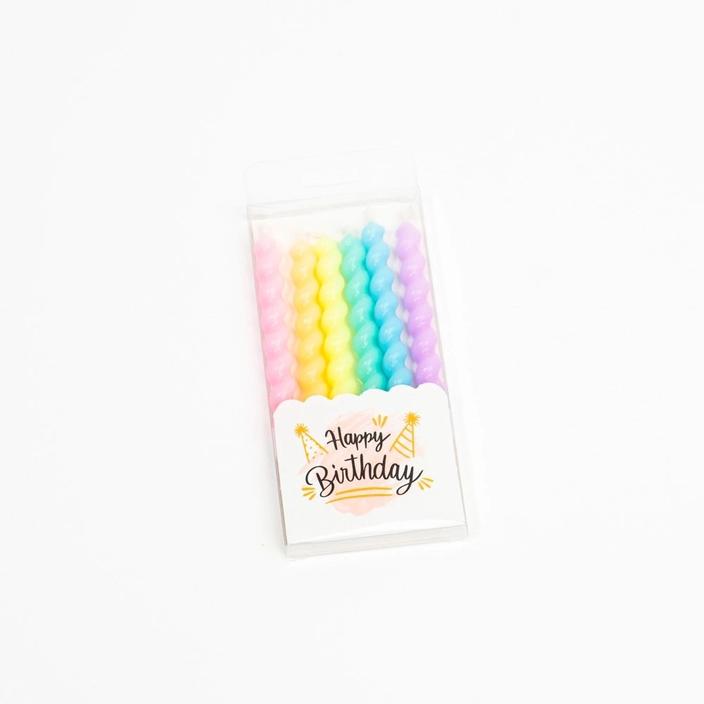 Lumânare pentru tort Multicoloră (set 6 bucăți)
