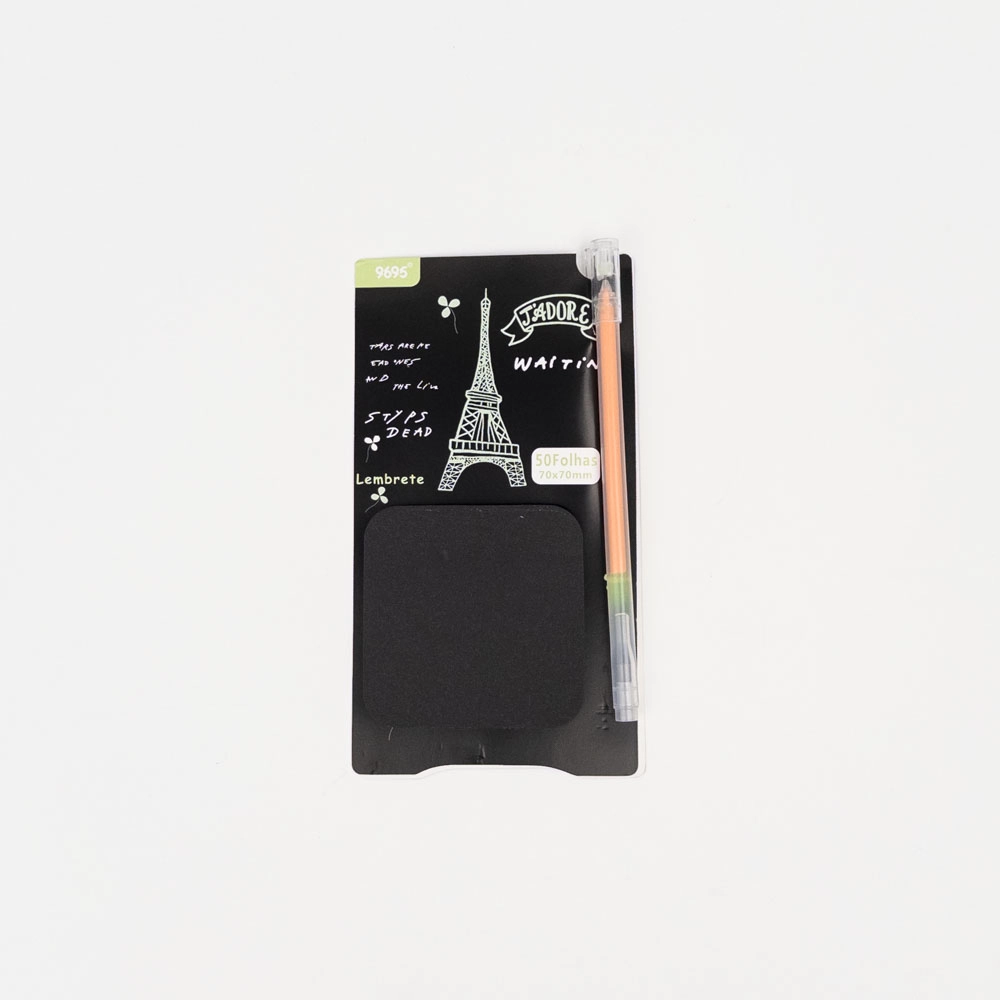 Black Stickers + Neon Pen