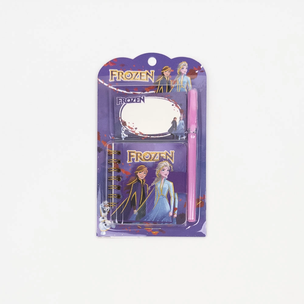 Set caiet mini + stickere + pix