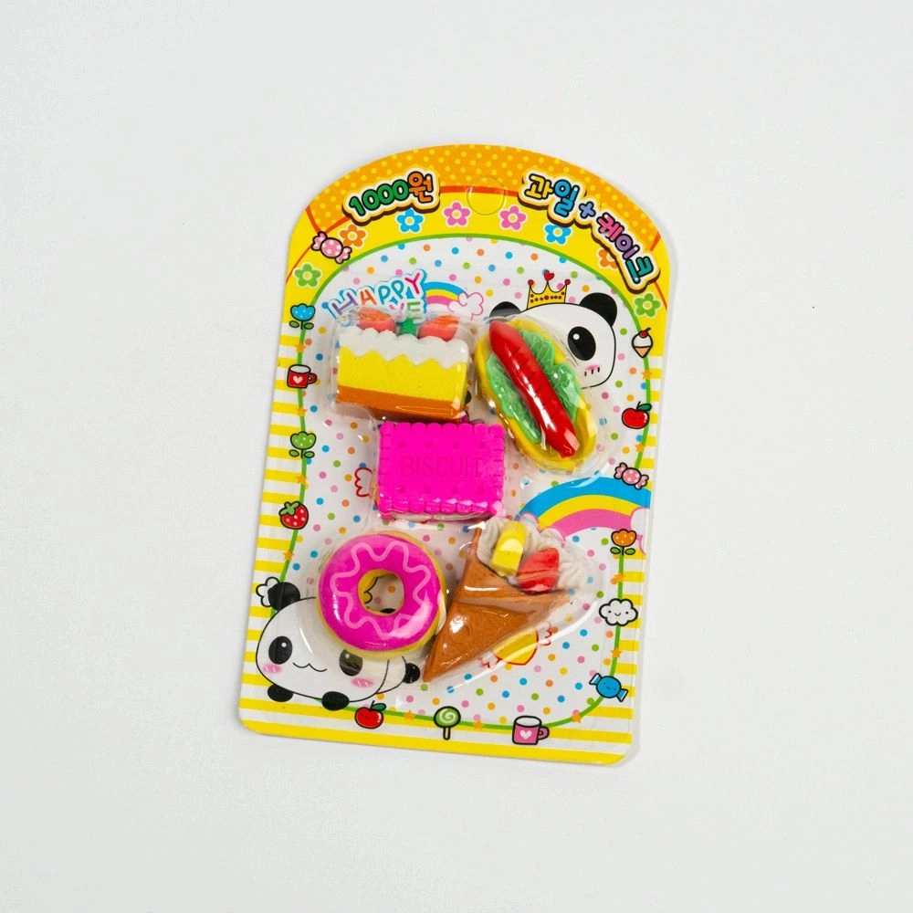 Fast food eraser set