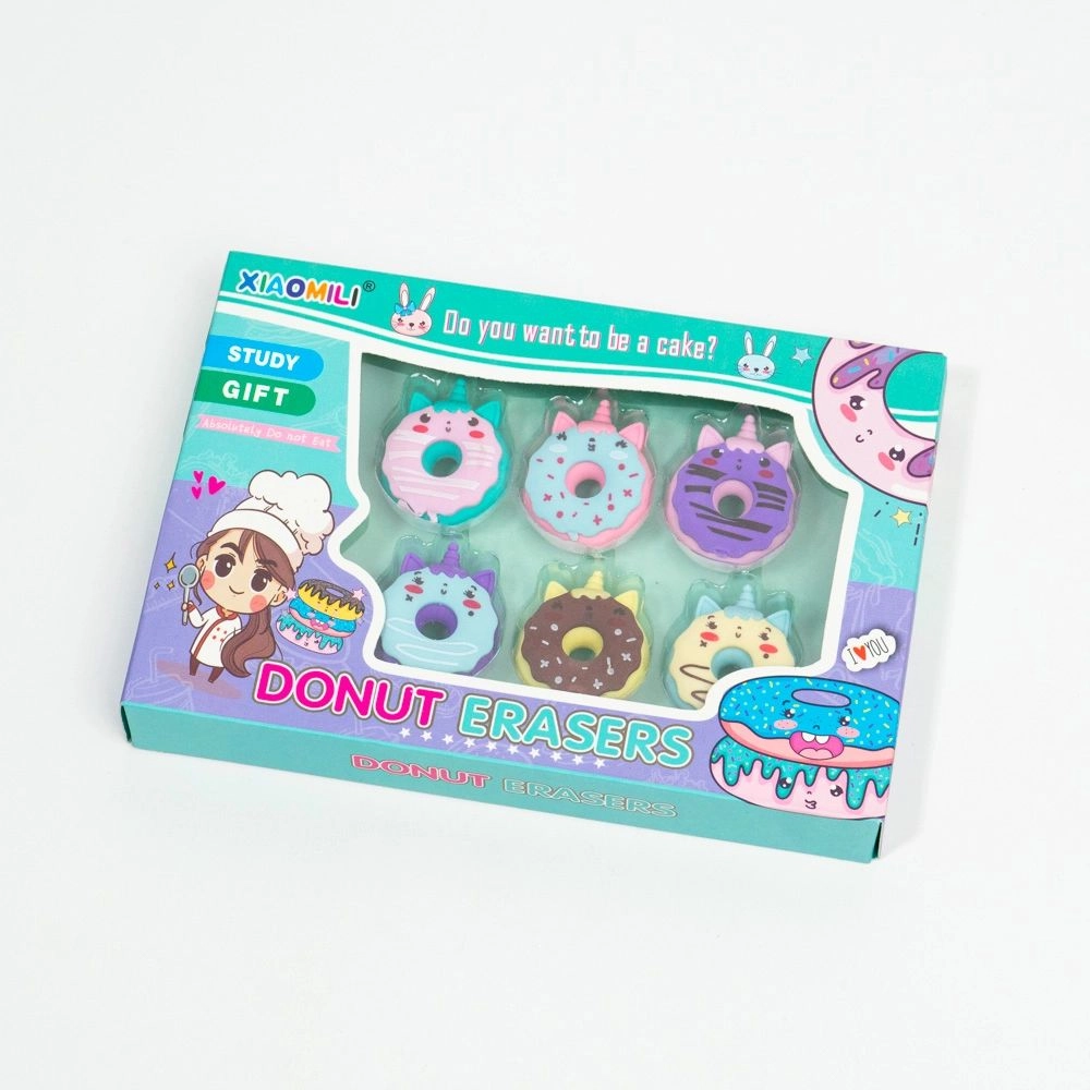 Erasers set of 6 pieces