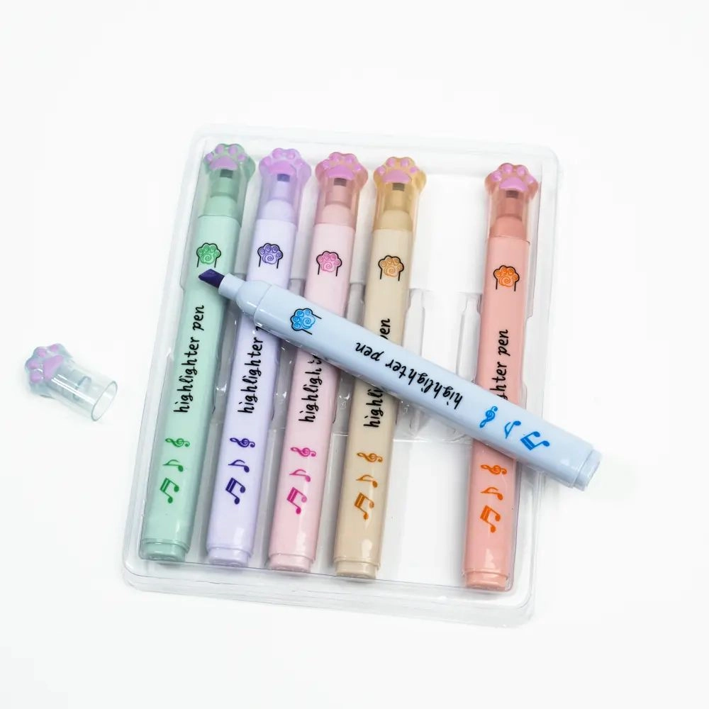 Cat highlighters (set of 6)