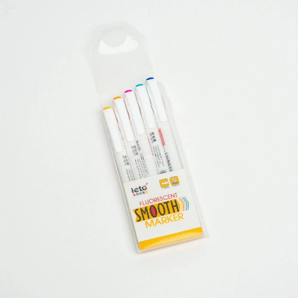 Highlighter markers (set of 5 pieces)