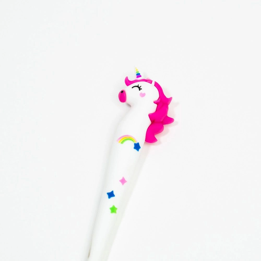Pen unicorn + flamingo + parrot + ice cream