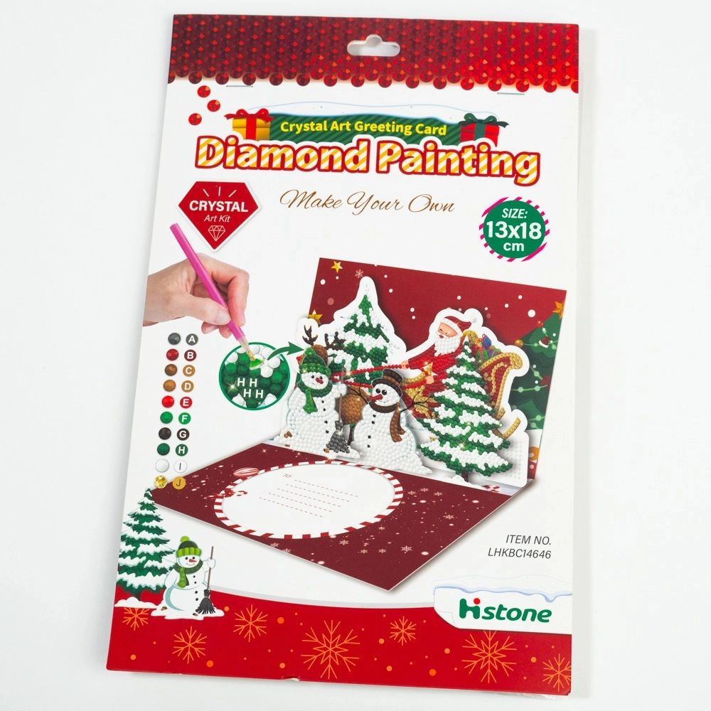Christmas Diamond Painting Greeting Card 13x18 cm