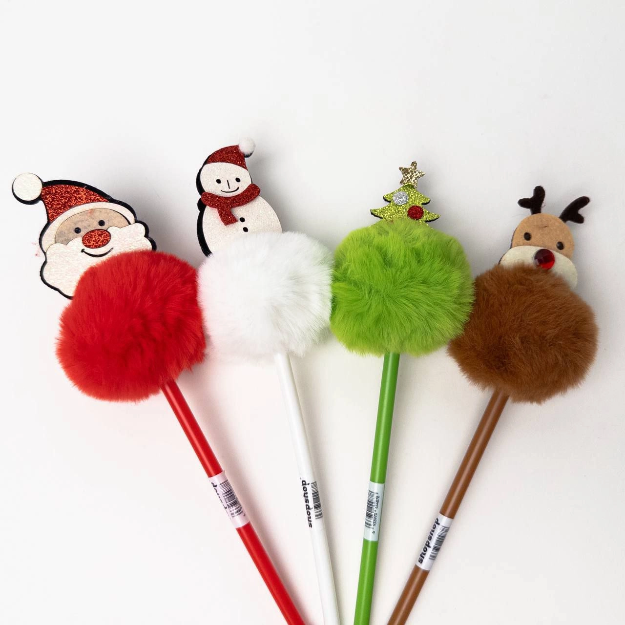 New Year Fluffy Pom-Pom Pen