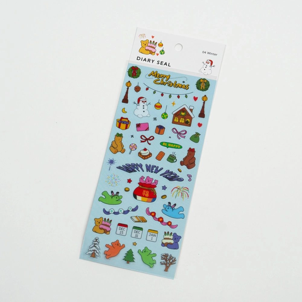 New Year Stickers NEW (1 Sheet)